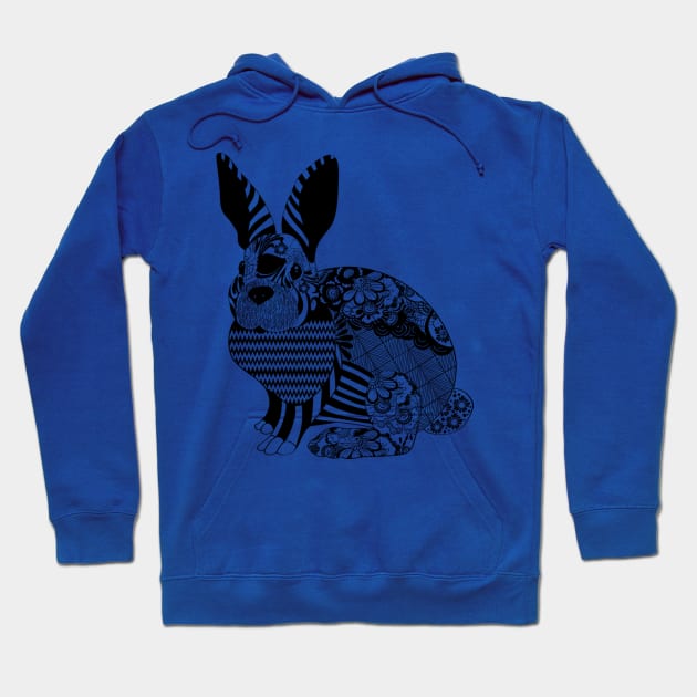 Trippy bunny Hoodie by obmik